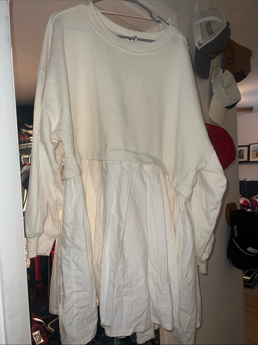 Free people Eleanor Sweatshirt Tunic Dress size xl